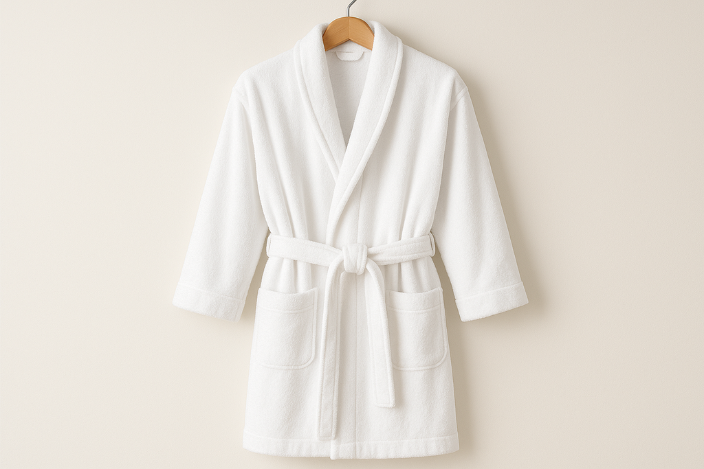 Roupão Banho Luxo Branco Algodão - Tamanho Único Unissex