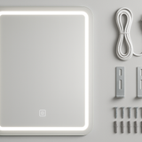 Espelho Banheiro LED 60x80cm - Iluminação Touch Moderno