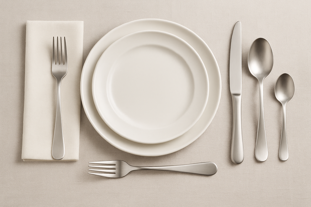 Conjunto Talheres Inox 24 Peças - 6 Pessoas