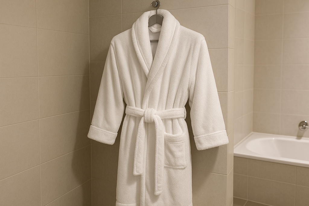 Roupão Banho Luxo Branco Algodão - Tamanho Único Unissex